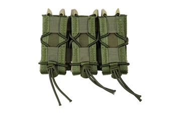 Picture of High Speed Gear Pistol TACO, Triple Magazine Pouch, MOLLE, Fits Most Pistol Magazines, Hybrid Kydex and Nylon, Olive Drab Green 11PT03OD