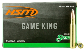 Picture of HSM Game King 30-06 Springfield 180 gr Sierra GameKing Spitzer Boat Tail 20 Per Box/ 20 Case 300641N