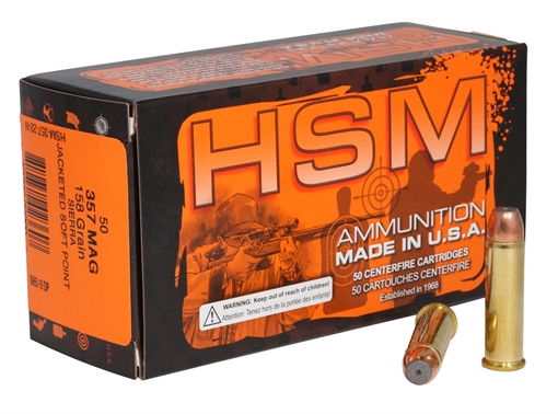 Picture of HSM Pro Pistol 357 Mag 158 gr Jacketed Soft Point 50 Per Box/ 10 Case 35722N