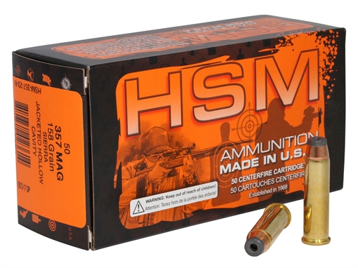 Picture of HSM Pro Pistol 357 Mag 158 gr Jacketed Hollow Cavity 50 Per Box/ 10 Case 35723N