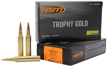Picture of HSM Trophy Gold Extended Range 7mm Rem Mag 180 gr Berger Hunting VLD Match 20 Per Box/ 20 Case 7MAG180VLD