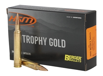 Picture of HSM Trophy Gold Extended Range 300 Wthby Mag 185 gr Berger Hunting VLD Match 20 Per Box/ 20 Case 300WBY185VLD