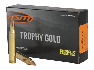 Picture of HSM Trophy Gold Extended Range 300 Wthby Mag 210 gr Berger Hunting VLD Match 20 Per Box/ 20 Case 300WBY210VLD