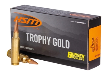 Picture of HSM Trophy Gold Extended Range 300 WSM 210 gr Berger Hunting VLD Match 20 Per Box/ 25 Case 300WSM210VLD