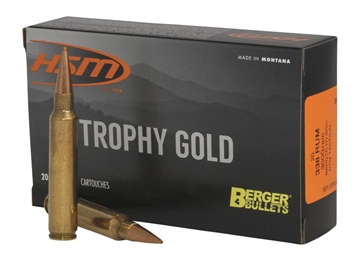 Picture of HSM Trophy Gold Extended Range 338 RUM 300 gr Berger Hybrid Tactical Open Tip Match 20 Per Box/ 10 Case 338RUM300OTM
