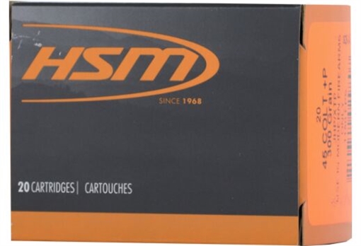 Picture of HSM Bear Load Handgun Ammunition .45 Colt(+P) 300gr HP 1150 fps 20/ct HSM45C5N20 45C-5-N-20