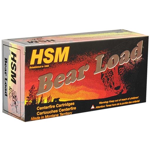 Picture of HSM Bear Load Hard Cast Handgun Ammunition .460 S&W 325gr WFN Gas Check 1824 fps 20/ct HSM-460SW-4-N
