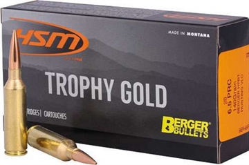 Picture of HSM TROPHY GOLD 6.5 PRC 140GR BERGER VLD 20RD 25BX/CS 65PRC140VLD BER65PRC140VLD