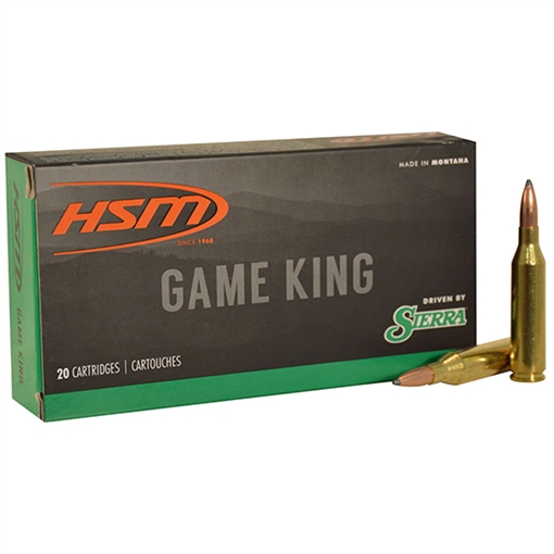 Picture of HSM Game King 30-06 Springfield 165 gr Sierra GameKing Spitzer Boat Tail 20 Per Box/ 20 Case 300640N