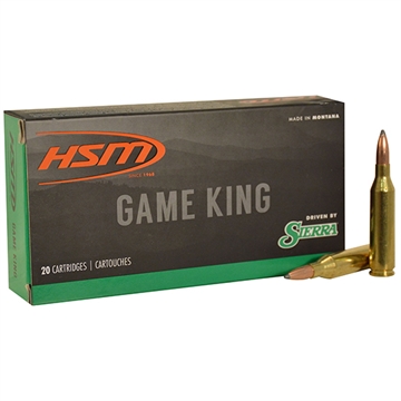 Picture of HSM Game King 300 Win Mag 180 gr Sierra GameKing Spitzer Boat Tail 20 Per Box/ 20 Case 300WINMAG41N