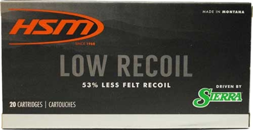 Picture of HSM Low Recoil Rifle Ammunition 6.5 Creedmoor 140gr PT 2235 fps 20/ct HSM-65CREEDMOOR-6-N