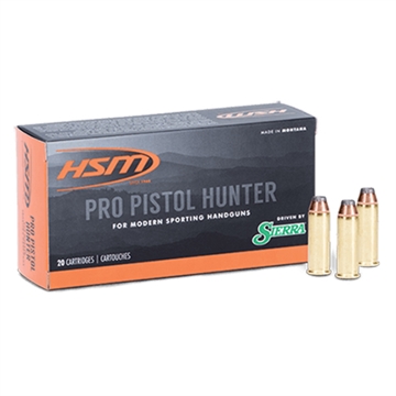 Picture of HSM HSM Pro Pistol Hunter Ammunition 454 Casull Sierra JSP 300 gr. 50 rd. HSM-454C-5-N 454C5N