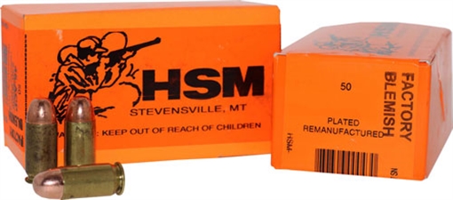 Picture of HSM REMANUFACTURED 357 SIG 124GR PLATED LFN 50RD 20BX/CS 357Sig-3R