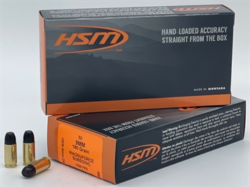 Picture of HSM SUBSONIC 9MM LUGER 180GR HARD CAST LEAD FN 50RD 10BX/CS 9mm-24-N 9MM24N