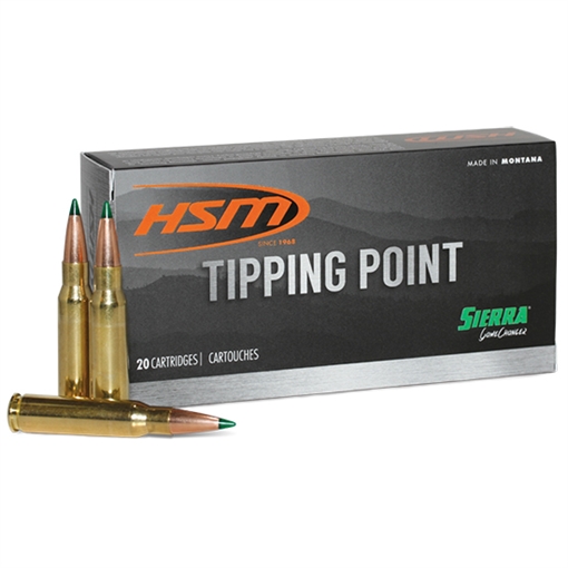Picture of HSM HSM Tipping Point Rifle Ammunition 243 Win. Sierra Gamechanger 90 gr. 20 rd. HSM-243-21-N 24321N