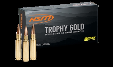 Picture of HSM AMMUNITION TROPHY GOLD 270 WBY MAGNUM 150GR BERGER VLD 20RD 20BX/CS BER-270WBY150VLD