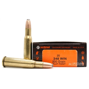 Picture of HSM Classic Rifle Ammunition .348 Win 200gr SP 2450 fps 20/ct HSM348WIN1N