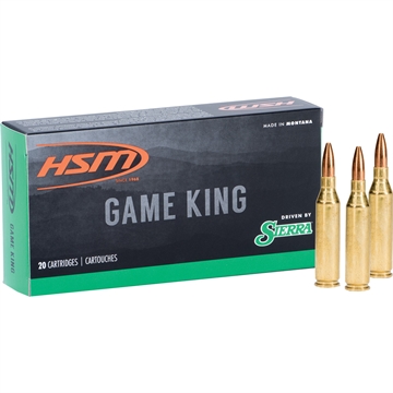 Picture of HSM HSM Game King Rifle Ammunition 280 Rem. Sierra Spitzer BT 140 gr. 20 rd. HSM-280-14-N
