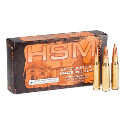 Picture of HSM Lead Free TSX Rifle Ammunition .325 WSM 180gr Solid 2900 fps 20/ct HSM-325WSM-1LF-N