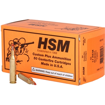 Picture of HSM AMMUNITION 17 REM 20GR VMAX VARM 50RD BOX 10 BOXES PER CASE 17R-1-N HSM-17R-1-N