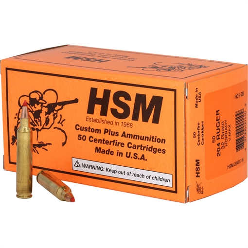 Picture of HSM HSM Varmint Rifle Ammunition 204 Ruger V-Max 32 gr. 50 rd. HSM-204R-7-N