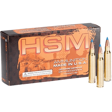 Picture of HSM Varmint Rifle Ammunition 22-250 Rem. Power Point 64 gr. 20 rd. HSM-22-250-5-N