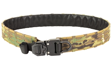 Picture of Haley Strategic Partners D3 Outer Belt Snake Bite, 1/2" Molle Row Compatible, Cobra D-Ring Snakebite Buckle, Large 38"-41", Mulicam, Includes (1) Outer Belt, (1) Mandible Angled Molle Strap, (1) Mandible Vertical Molle Strap 2 Pack G-MC BELT_D3_OUTER_D_SB-1-L