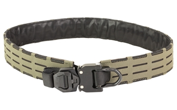 Picture of Haley Strategic Partners D3 Outer Belt Snake Bite, 1/2" Molle Row Compatible, Cobra D-Ring Snakebite Buckle, Large 38"-41", Ranger Green, Includes (1) Outer Belt, (1) Mandible Angled Molle Strap, (1) Mandible Vertical Molle Strap 2 Pack G-RG BELT_D3_OUTER_D_SB-1-L