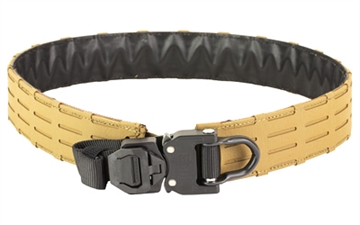 Picture of Haley Strategic Partners D3 Outer Belt Snake Bite, 1/2" Molle Row Compatible, Cobra D-Ring Snakebite Buckle, Medium 35"-38", Coyote Brown, Includes (1) Outer Belt, (1) Mandible Angled Molle Strap, (1) Mandible Vertical Molle Strap 2 Pack D-COY BELT_D3_OUTER_D_SB-1-M