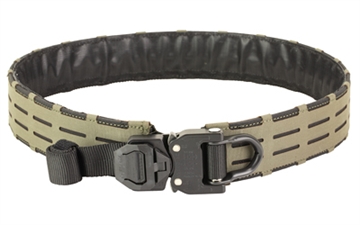 Picture of Haley Strategic Partners D3 Outer Belt Snake Bite, 1/2" Molle Row Compatible, Cobra D-Ring Snakebite Buckle, Medium 35"-38", Ranger Green, Includes (1) Outer Belt, (1) Mandible Angled Molle Strap, (1) Mandible Vertical Molle Strap 2 Pack D-RG BELT_D3_OUTER_D_SB-1-M