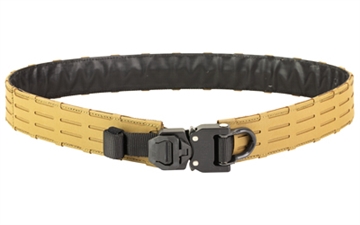 Picture of Haley Strategic Partners D3 Outer Belt Snake Bite, 1/2" Molle Row Compatible, Cobra D-Ring Snakebite Buckle, X-Large 41"-44", Coyote Brown, Includes (1) Outer Belt, (1) Mandible Angled Molle Strap, (1) Mandible Vertical Molle Strap 2 Pack L-COY BELT_D3_OUTER_D_SB-1-X