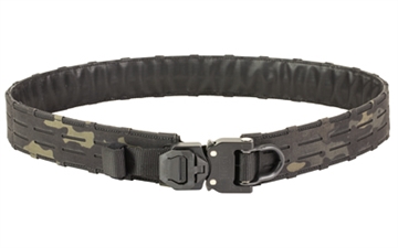 Picture of Haley Strategic Partners D3 Outer Belt Snake Bite, 1/2" Molle Row Compatible, Cobra D-Ring Snakebite Buckle, X-Large 41"-44", Multicam Black, Includes (1) Outer Belt, (1) Mandible Angled Molle Strap, (1) Mandible Vertical Molle Strap 2 Pack L-MCB BELT_D3_OUTER_D_SB-1-X