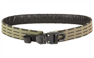 Picture of Haley Strategic Partners D3 Outer Belt Snake Bite, 1/2" Molle Row Compatible, Cobra D-Ring Snakebite Buckle, X-Large 41"-44", Ranger Green, Includes (1) Outer Belt, (1) Mandible Angled Molle Strap, (1) Mandible Vertical Molle Strap 2 Pack L-RG BELT_D3_OUTER_D_SB-1-X
