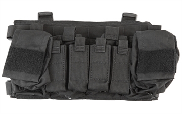 Picture of Haley Strategic Partners D3CRX, Chest Rig, Nylon Construction, Black, Includes (4) Rifle Magazine Pouches, (4) Pistol Pouches, (2) Pouches D3CRX-1-1-BLK