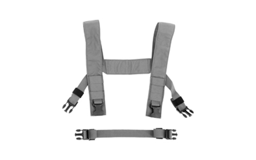 Picture of Haley Strategic Partners H-Harness, Nylon Construction, Gray, Fits Haley Strategic Chest Rigs HARN_H_KIT-1-1-GRY