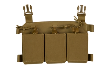 Picture of Haley Strategic Partners Thorax, Triple Rifle Mag Placard, Fits (3) Rifle Magazines, Includes MP2 Inserts, 500D/1000D Nylon Laminate Construction, Coyote Brown TPC_TRMP_MP2-2-3-COY