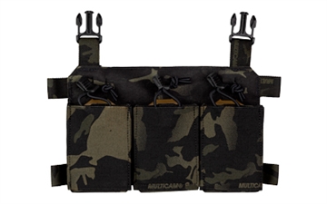 Picture of Haley Strategic Partners Thorax, Triple Rifle Mag Placard, Fits (3) Rifle Magazines, Includes MP2 Inserts, 500D/1000D Nylon Laminate Construction, Multicam Black TPC_TRMP_MP2-2-3-MCB