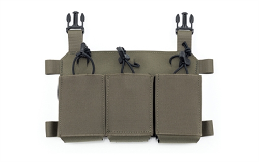 Picture of Haley Strategic Partners Thorax, Triple Rifle Mag Placard, Fits (3) Rifle Magazines, Includes MP2 Inserts, 500D/1000D Nylon Laminate Construction, Ranger Green TPC_TRMP_MP2-2-3-RG