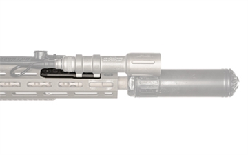 Picture of Haley Strategic Partners Thorntail X, Inline Light Mount for Most Surefire/Streamlight/Cloud Defensive/Modlite/Arisaka/Odin Weaponlights, Fits M-LOK, Anodized Finish, Black LM_TX_MLOK_INL-1-1-BLK