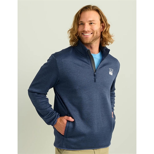 Picture of Huk Coldfront & Performance 1/4 Zip Long Sleeve Shirt Naval Academy Heather L H1300098-464-L