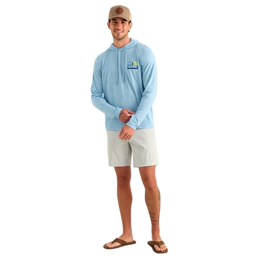Picture of Huk Drift Long Sleeve Hoodie Shipyard Heather 2XL H1200726-447-XXL