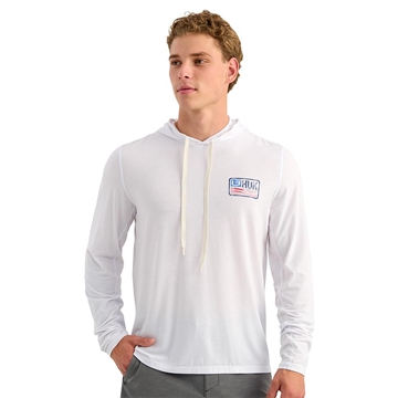 Picture of Huk Drift Long Sleeve Hoodie White L H1200726-100-L
