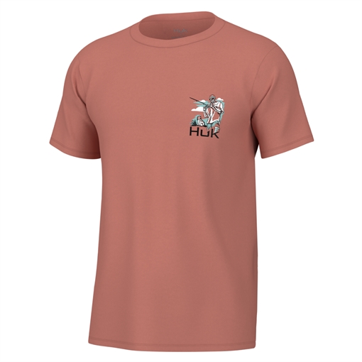 Picture of Huk Fletch N Bones Short Sleeve Shirt Sunburn M H1000490-216-M