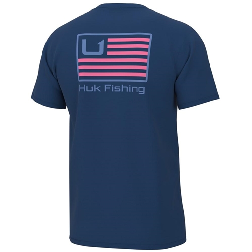 Picture of Huk Huk and Bars Short Sleeve Shirt Set Sail S H1000431-489-S