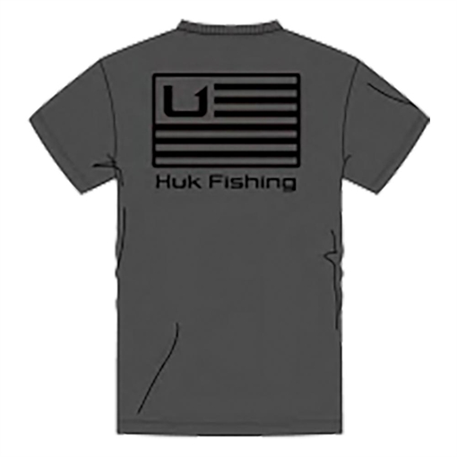 Picture of Huk Huk and Bars Short Sleeve Shirt Volcanic Ash L H1000431-013-L