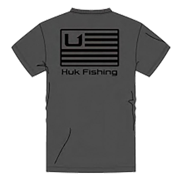 Picture of Huk Huk and Bars Short Sleeve Shirt Volcanic Ash XL H1000431-013-XL
