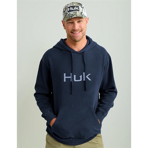 Picture of Huk Huk'd Up Logo Long Sleeve Hoodie Naval Academy L H1300094-413-L