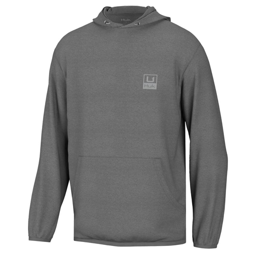 Picture of Huk Huk'd Up Performance Fleece Hoodie Volcanic Ash Heather L H1300093-015-L