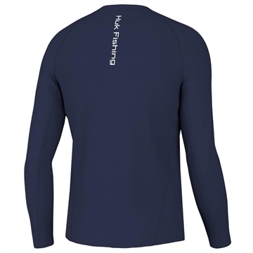 Picture of Huk Icon Crew Long Sleeve Shirt Naval Academy L H1200573-413-L