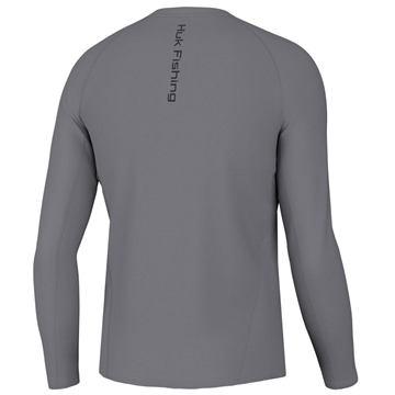 Picture of Huk Icon Crew Long Sleeve Shirt Night Owl 2XL H1200573-016-XXL